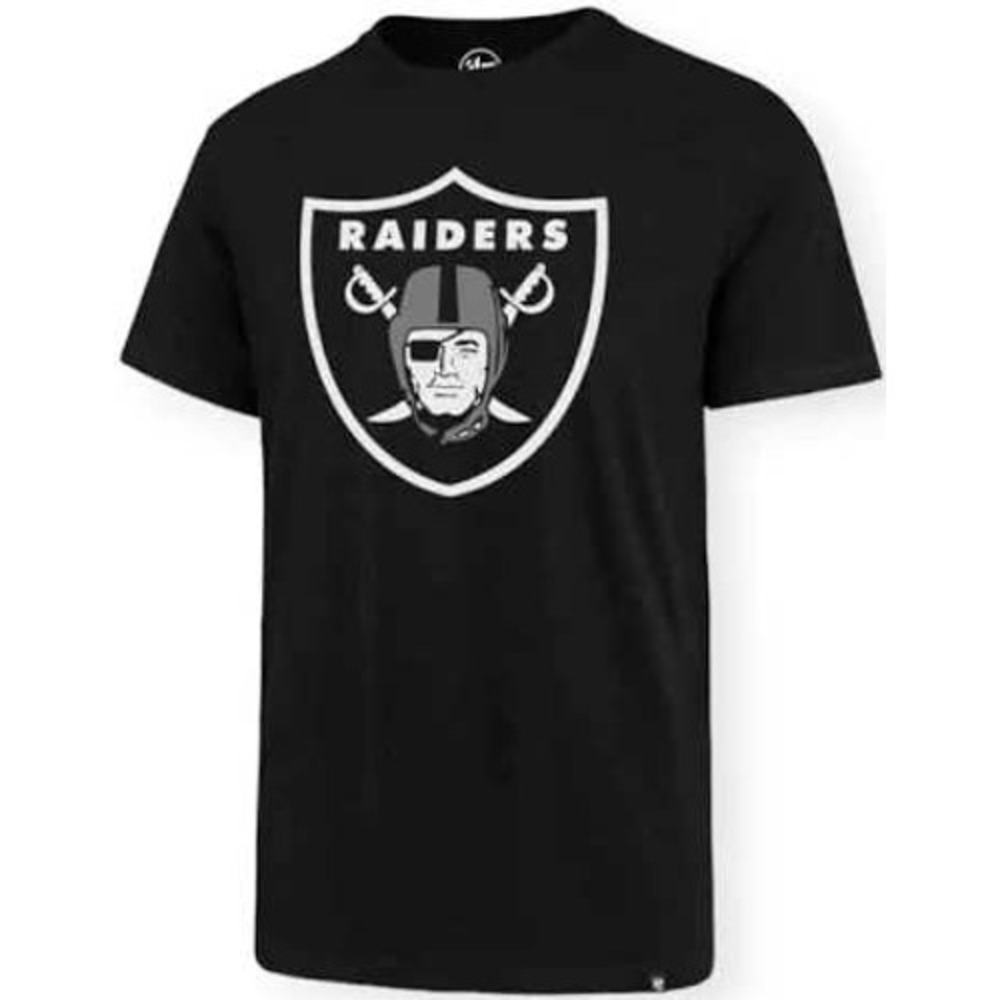 47 Brand Mens Las Vegas Raiders Shield Logo Super Rival T-Shirt Black 2XL New
